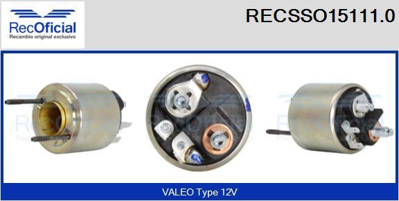 RECOFICIAL RECSSO15111.0 - Магнитен превключвател, стартер vvparts.bg