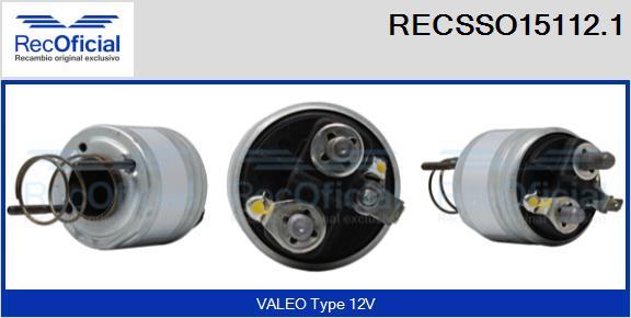 RECOFICIAL RECSSO15112.1 - Магнитен превключвател, стартер vvparts.bg