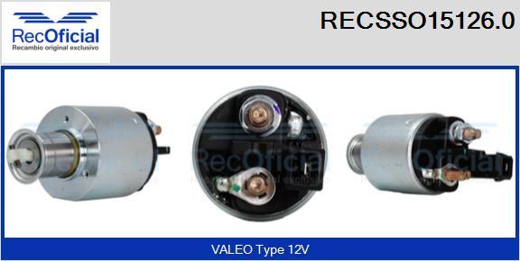 RECOFICIAL RECSSO15126.0 - Магнитен превключвател, стартер vvparts.bg