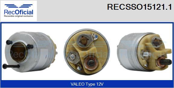 RECOFICIAL RECSSO15121.1 - Магнитен превключвател, стартер vvparts.bg
