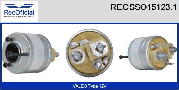 RECOFICIAL RECSSO15123.1 - Магнитен превключвател, стартер vvparts.bg