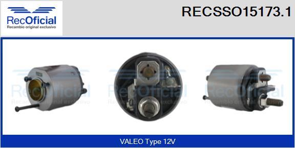 RECOFICIAL RECSSO15173.1 - Магнитен превключвател, стартер vvparts.bg