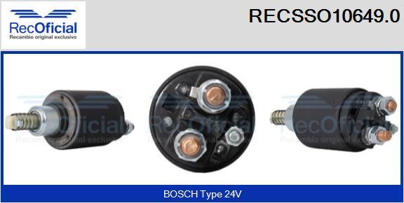 RECOFICIAL RECSSO10649.0 - Магнитен превключвател, стартер vvparts.bg