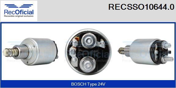 RECOFICIAL RECSSO10644.0 - Магнитен превключвател, стартер vvparts.bg