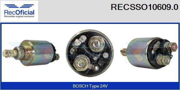 RECOFICIAL RECSSO10609.0 - Магнитен превключвател, стартер vvparts.bg