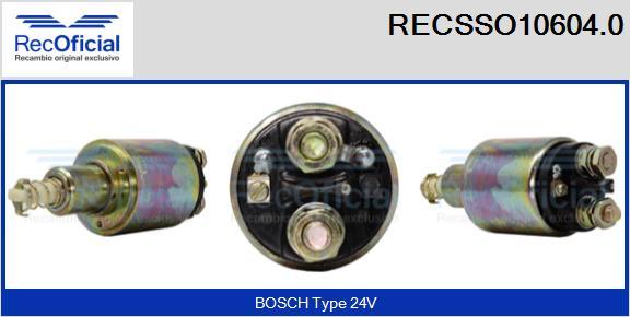 RECOFICIAL RECSSO10604.0 - Магнитен превключвател, стартер vvparts.bg