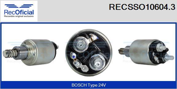 RECOFICIAL RECSSO10604.3 - Магнитен превключвател, стартер vvparts.bg