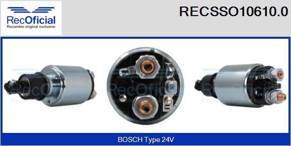 RECOFICIAL RECSSO10610.0 - Магнитен превключвател, стартер vvparts.bg