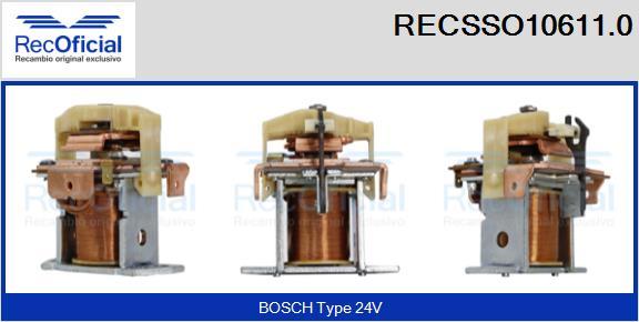 RECOFICIAL RECSSO10611.0 - Магнитен превключвател, стартер vvparts.bg