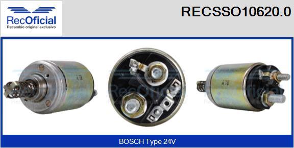 RECOFICIAL RECSSO10620.0 - Магнитен превключвател, стартер vvparts.bg