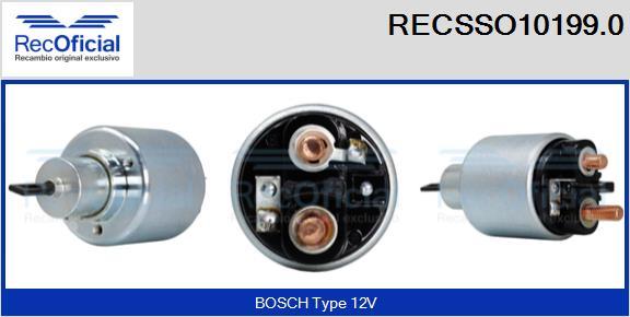RECOFICIAL RECSSO10199.0 - Магнитен превключвател, стартер vvparts.bg