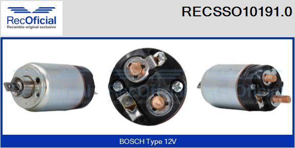 RECOFICIAL RECSSO10191.0 - Магнитен превключвател, стартер vvparts.bg