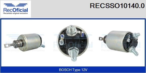 RECOFICIAL RECSSO10140.0 - Магнитен превключвател, стартер vvparts.bg