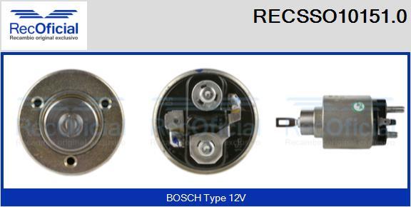 RECOFICIAL RECSSO10151.0 - Магнитен превключвател, стартер vvparts.bg