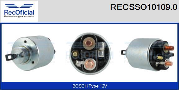 RECOFICIAL RECSSO10109.0 - Магнитен превключвател, стартер vvparts.bg