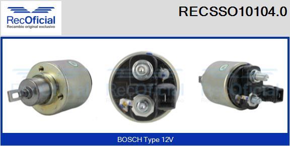 RECOFICIAL RECSSO10104.0 - Магнитен превключвател, стартер vvparts.bg