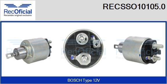 RECOFICIAL RECSSO10105.0 - Магнитен превключвател, стартер vvparts.bg