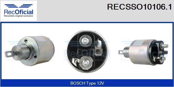 RECOFICIAL RECSSO10106.1 - Магнитен превключвател, стартер vvparts.bg