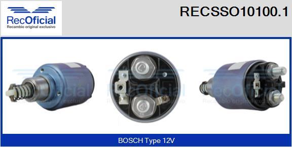 RECOFICIAL RECSSO10100.1 - Магнитен превключвател, стартер vvparts.bg