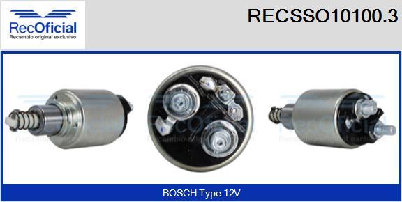 RECOFICIAL RECSSO10100.3 - Магнитен превключвател, стартер vvparts.bg