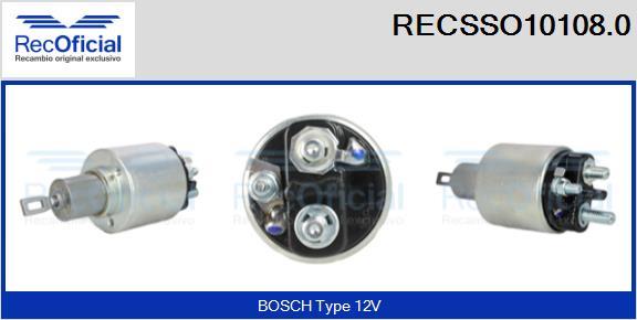 RECOFICIAL RECSSO10108.0 - Магнитен превключвател, стартер vvparts.bg