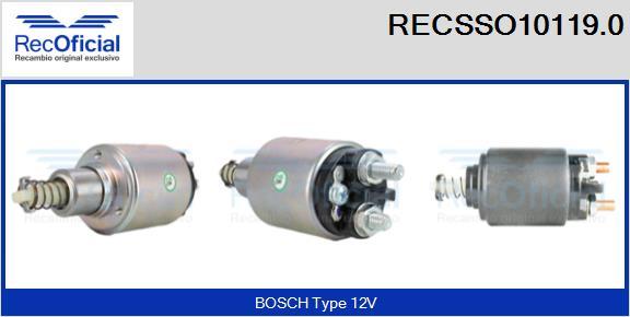 RECOFICIAL RECSSO10119.0 - Магнитен превключвател, стартер vvparts.bg