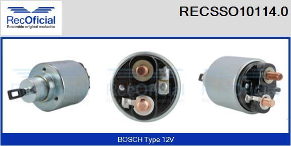 RECOFICIAL RECSSO10114.0 - Магнитен превключвател, стартер vvparts.bg