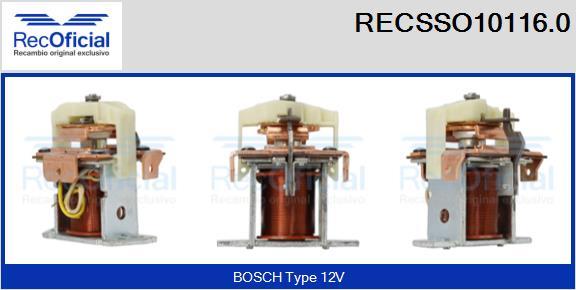 RECOFICIAL RECSSO10116.0 - Магнитен превключвател, стартер vvparts.bg