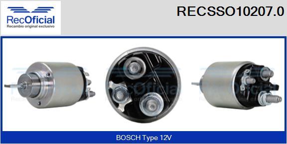 RECOFICIAL RECSSO10207.0 - Магнитен превключвател, стартер vvparts.bg