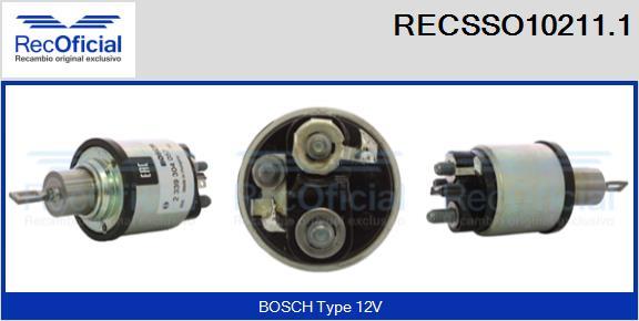RECOFICIAL RECSSO10211.1 - Магнитен превключвател, стартер vvparts.bg