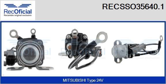 RECOFICIAL RECSSO35640.1 - Магнитен превключвател, стартер vvparts.bg