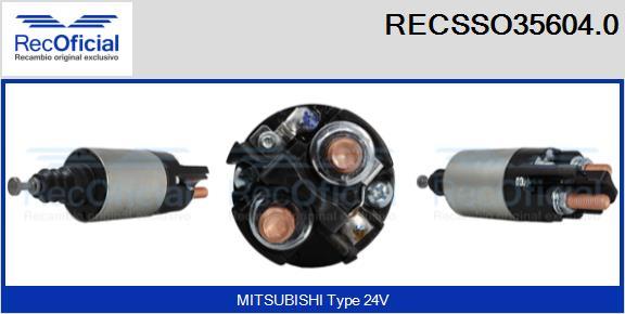 RECOFICIAL RECSSO35604.0 - Магнитен превключвател, стартер vvparts.bg