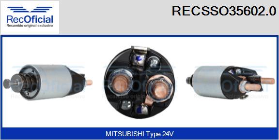 RECOFICIAL RECSSO35602.0 - Магнитен превключвател, стартер vvparts.bg