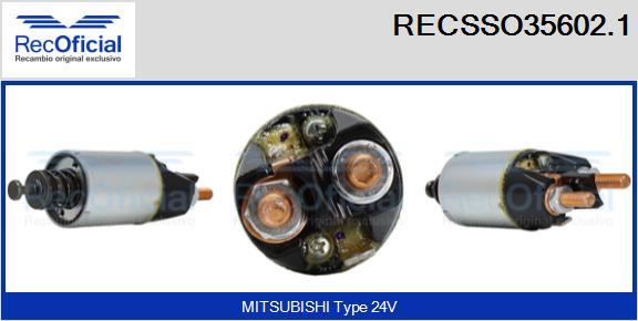 RECOFICIAL RECSSO35602.1 - Магнитен превключвател, стартер vvparts.bg