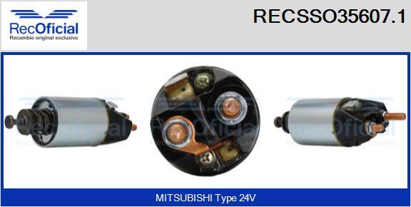 RECOFICIAL RECSSO35607.1 - Магнитен превключвател, стартер vvparts.bg