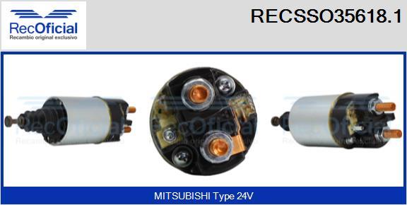 RECOFICIAL RECSSO35618.1 - Магнитен превключвател, стартер vvparts.bg