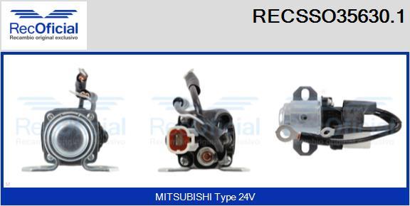 RECOFICIAL RECSSO35630.1 - Магнитен превключвател, стартер vvparts.bg