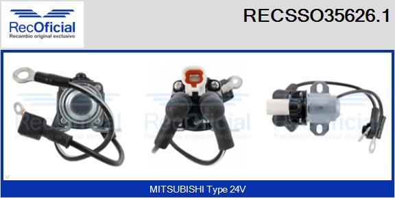 RECOFICIAL RECSSO35626.1 - Магнитен превключвател, стартер vvparts.bg