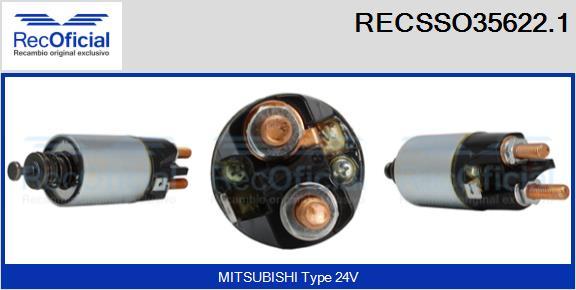 RECOFICIAL RECSSO35622.1 - Магнитен превключвател, стартер vvparts.bg