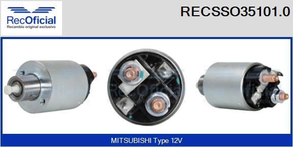 RECOFICIAL RECSSO35101.0 - Магнитен превключвател, стартер vvparts.bg