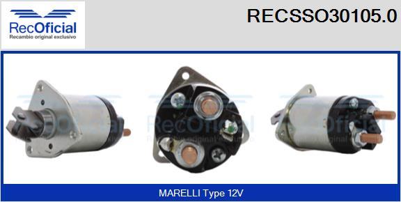 RECOFICIAL RECSSO30105.0 - Магнитен превключвател, стартер vvparts.bg