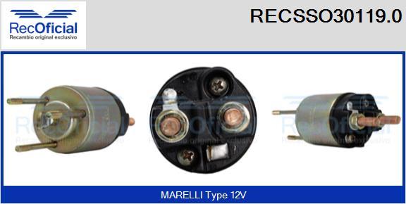 RECOFICIAL RECSSO30119.0 - Магнитен превключвател, стартер vvparts.bg