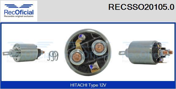 RECOFICIAL RECSSO20105.0 - Магнитен превключвател, стартер vvparts.bg