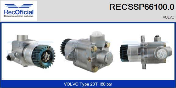 RECOFICIAL RECSSP66100.0 - Хидравлична помпа, кормилно управление vvparts.bg