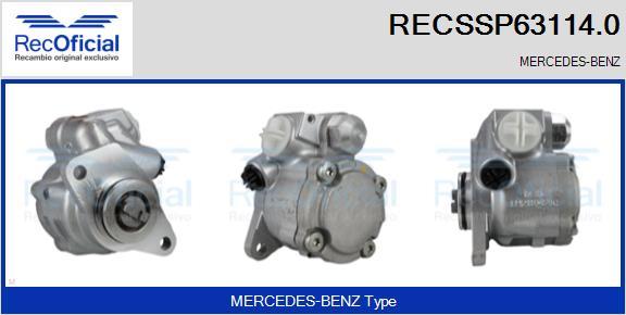 RECOFICIAL RECSSP63114.0 - Хидравлична помпа, кормилно управление vvparts.bg