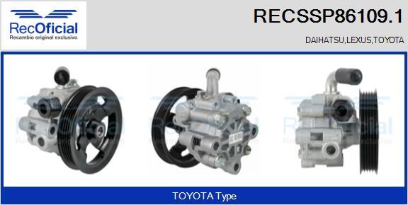 RECOFICIAL RECSSP86109.1 - Хидравлична помпа, кормилно управление vvparts.bg