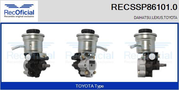 RECOFICIAL RECSSP86101.0 - Хидравлична помпа, кормилно управление vvparts.bg