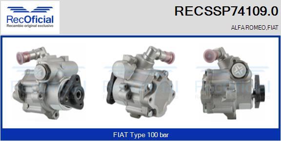 RECOFICIAL RECSSP74109.0 - Хидравлична помпа, кормилно управление vvparts.bg