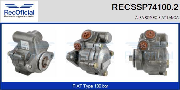 RECOFICIAL RECSSP74100.2 - Хидравлична помпа, кормилно управление vvparts.bg