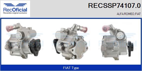 RECOFICIAL RECSSP74107.0 - Хидравлична помпа, кормилно управление vvparts.bg